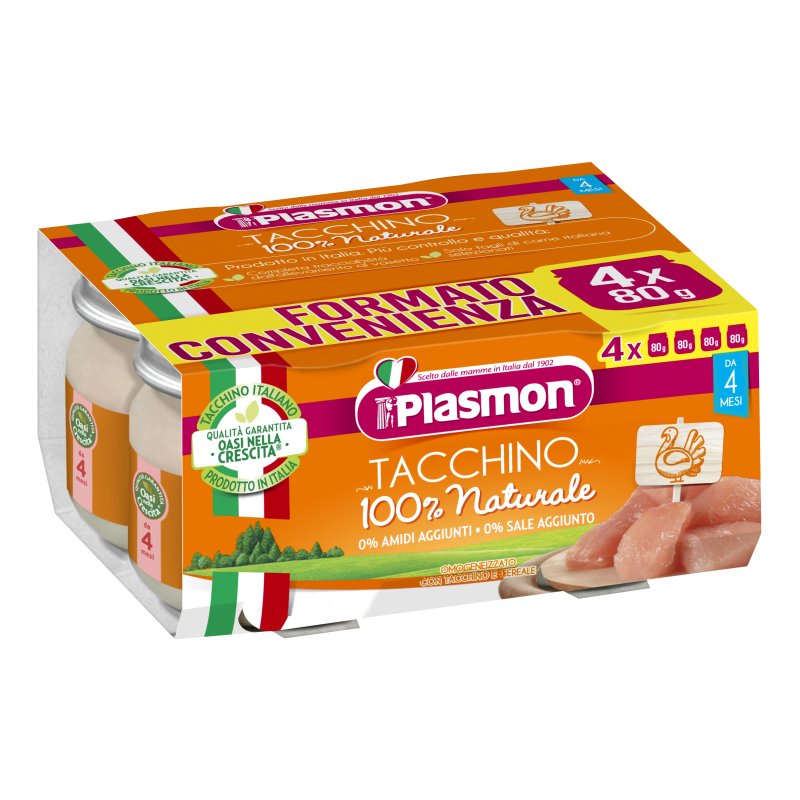 Plasmon Omog Tacchino 4x80g