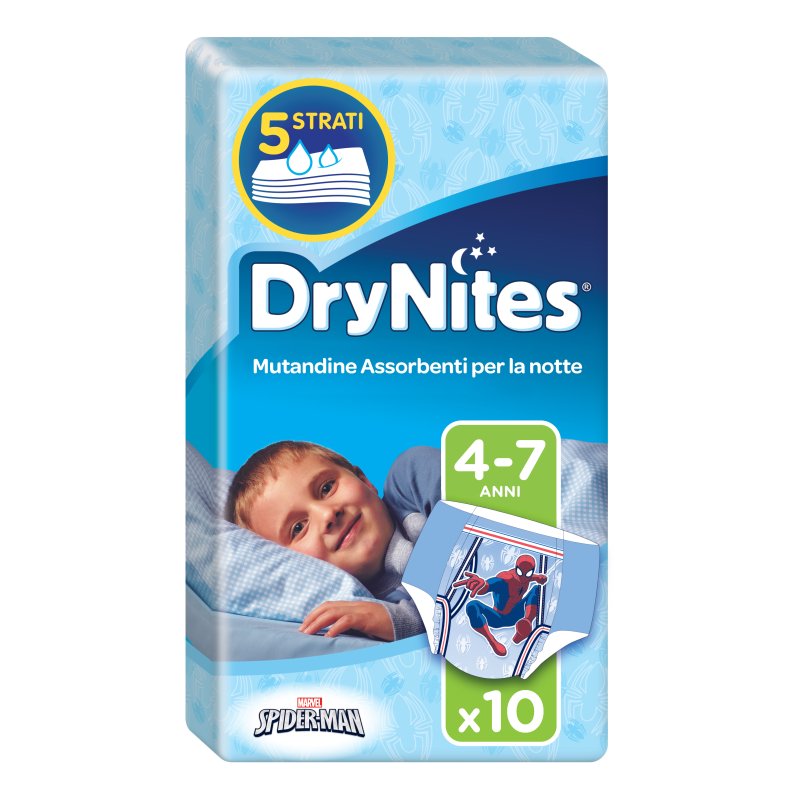 DRYNITES*Boy 17-30Kg M 10pz