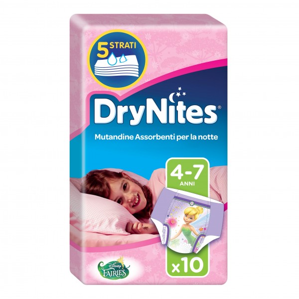 DRYNITES*Girl 17-30Kg M 10pz