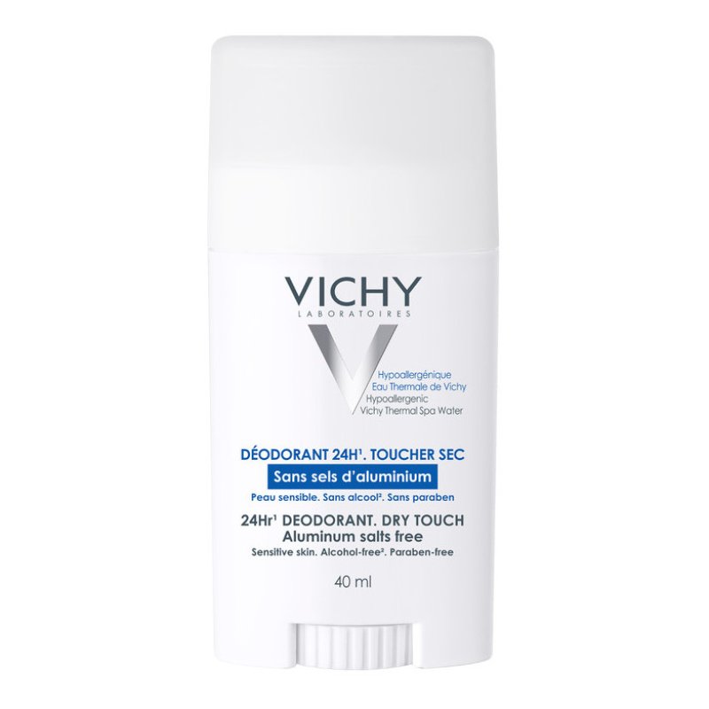 Vichy Deo Stick Deodorante 24 ore Senza sali di Alluminio Effetto Asciutto 40 ml