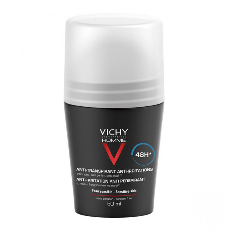 Vichy Deo Homme Linea Uomo Roll-On Deodorante Pelle Sensibile 