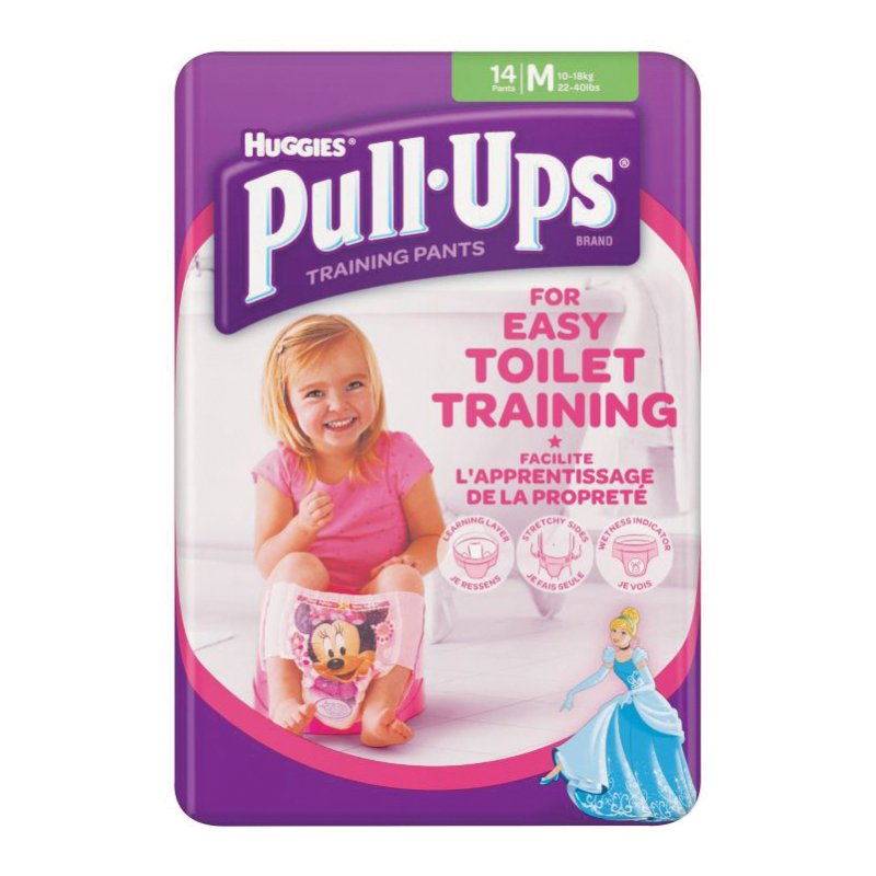 HUGG.P-Ups Girl M 11-18Kg 14pz