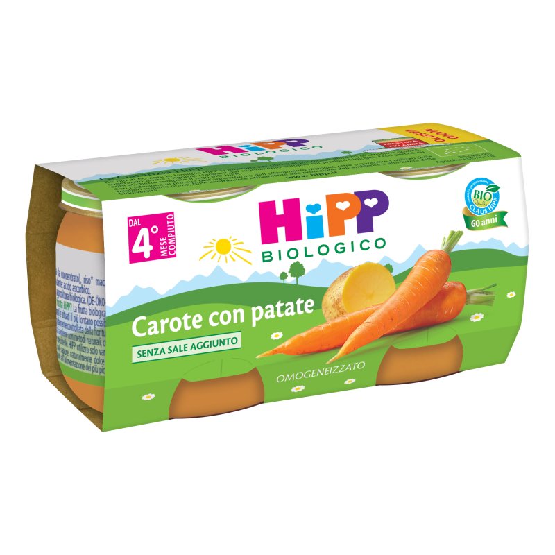 OMO HIPP Bio Carota+Pat.2x80g