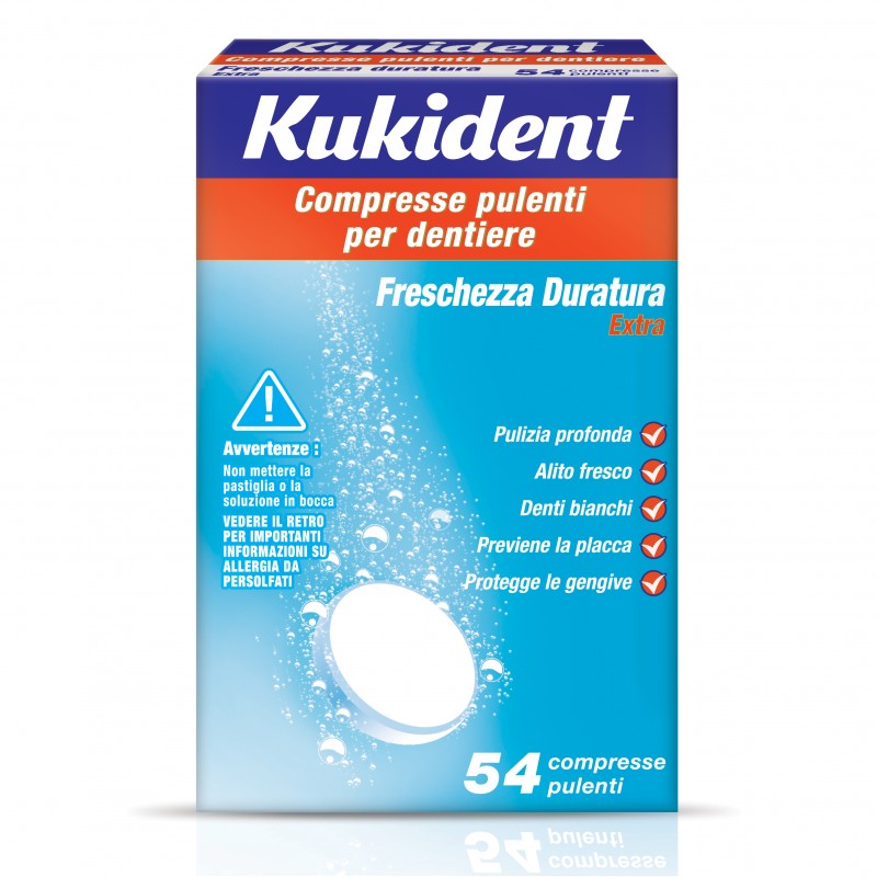 Kukident Cleanser Fresch 54Compresse