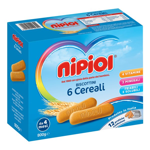 NIPIOL Biscott.6 Cereali 800g