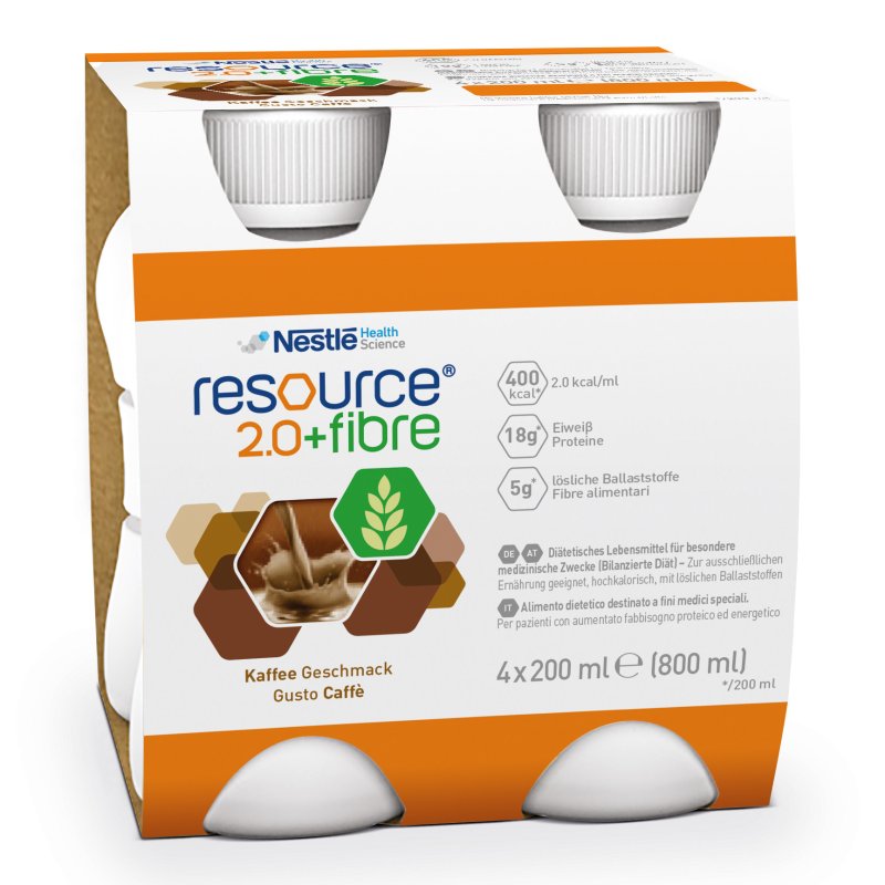 RESOURCE 2,0+Fibre Caffe 200ml