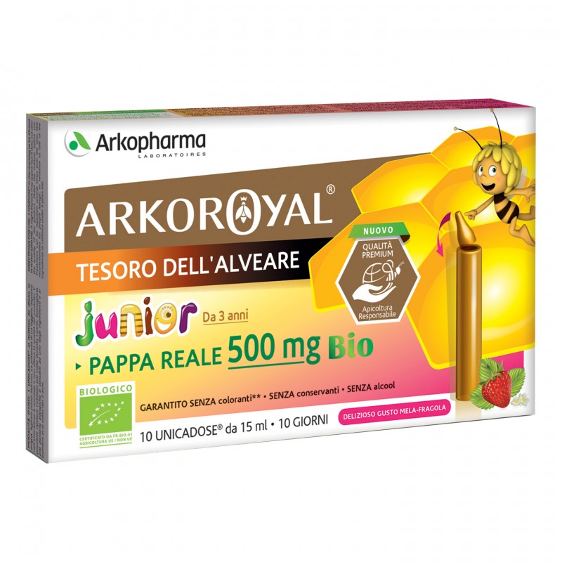 ARKOROYAL Pappa Reale Bio 500mg 10 Flaconcini