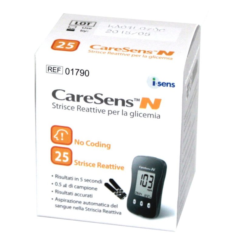 CARESENS N 25 Strisce per Glicemia