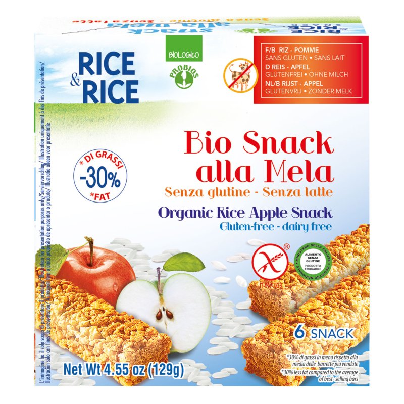 R&R Snack Riso Mela 6x21g