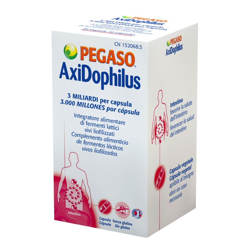 AxiDophilus Pegaso - Integratore con fermenti lattici vivi liofilizzati - 12 capsule