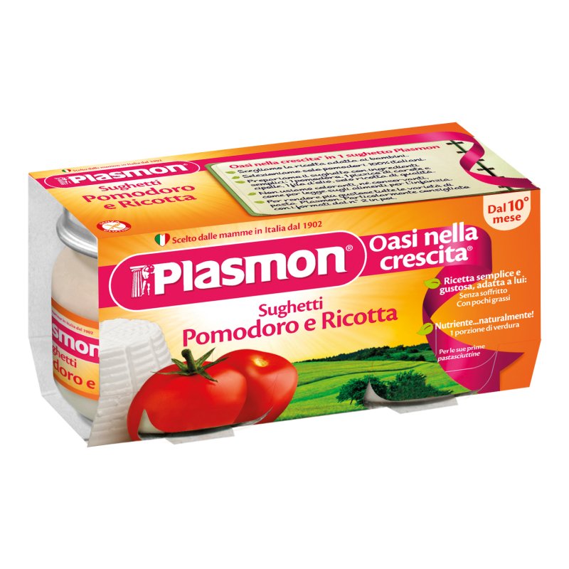 PLASMON Sugh.Pom+Ricotta 2x80g