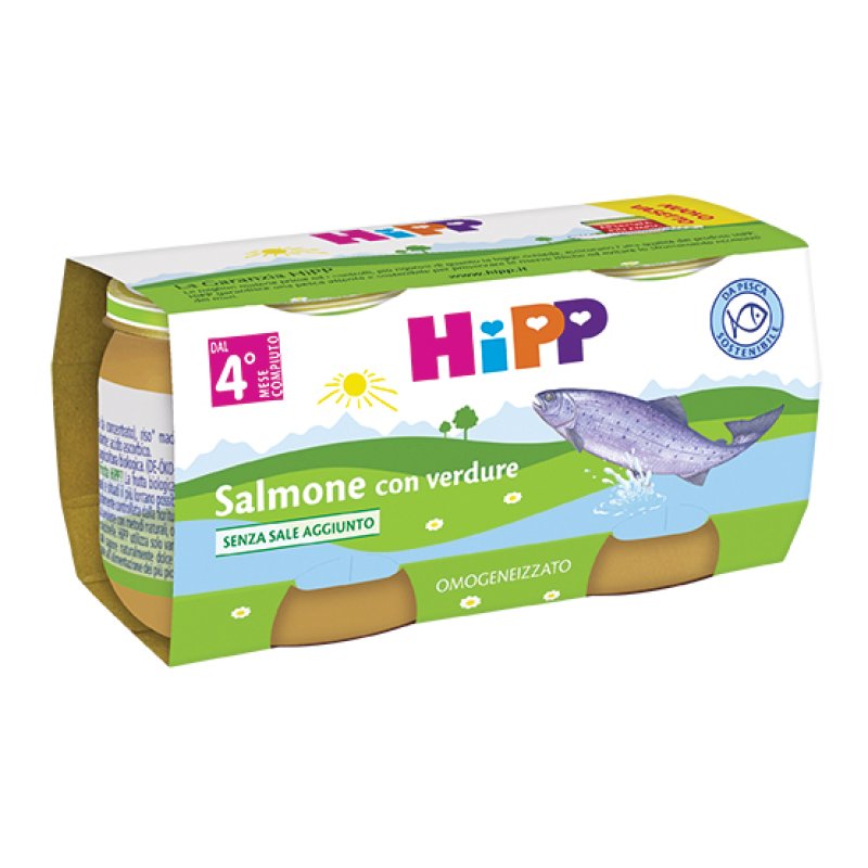 OMO HIPP Bio Salmone 2x80g