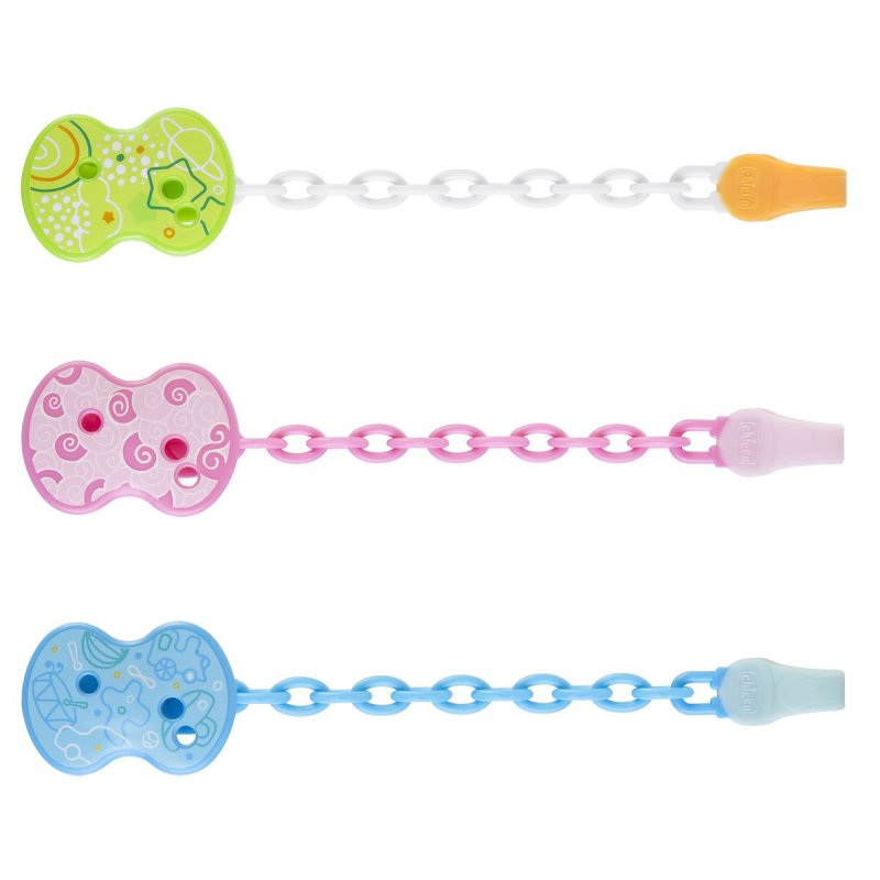 Chicco Clip con Catenella Rosa 0m+