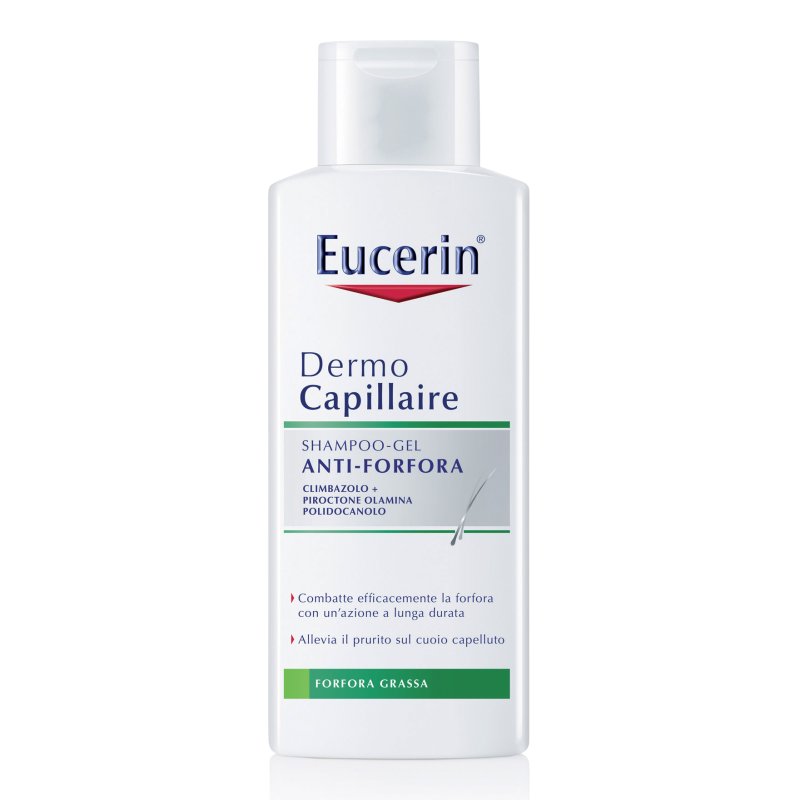 Eucerin DermoCapillaire Shampoo Gel Anti-Forfora - Ideale per contrastare la forfora grassa - 250ml