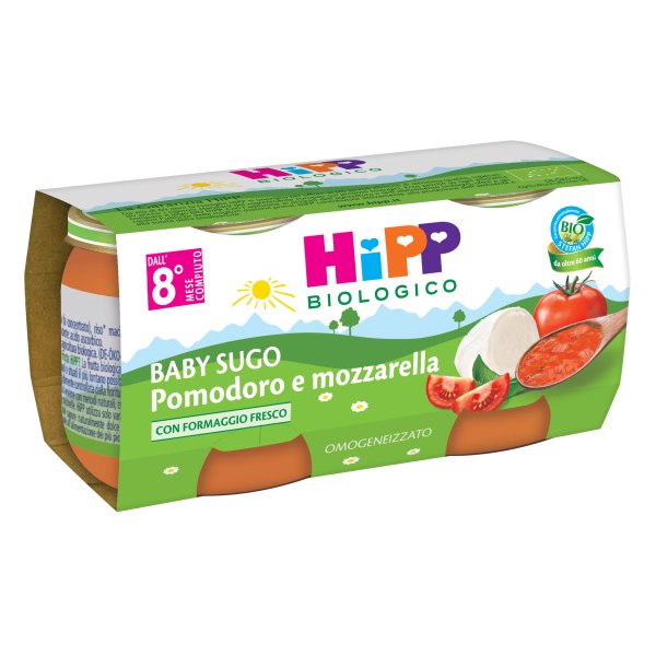 HIPP Bio Sugh.Pom/Mozz.2x80g