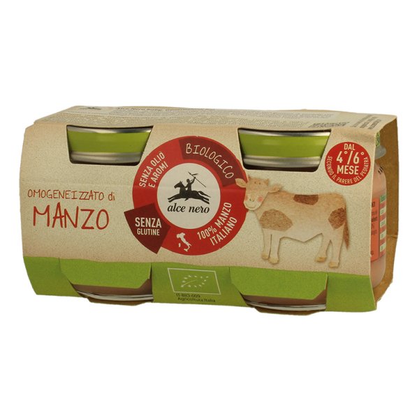 ALCE OMO Manzo Bio 2x80g