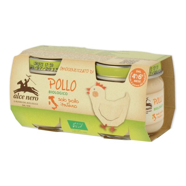 ALCE OMO Pollo Bio 2x80g