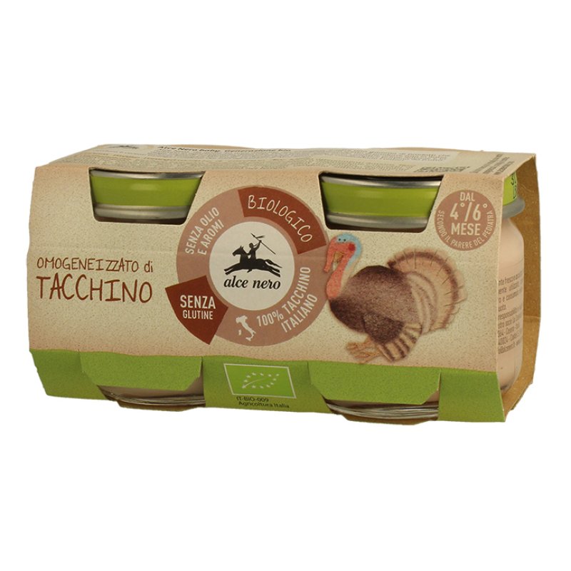 ALCE OMO Tacchino Bio 2x80g