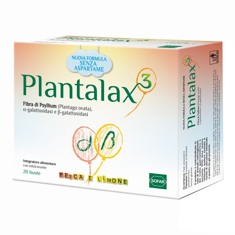 Plantalax 3 20 Bustine Gusto Pesca e Limone