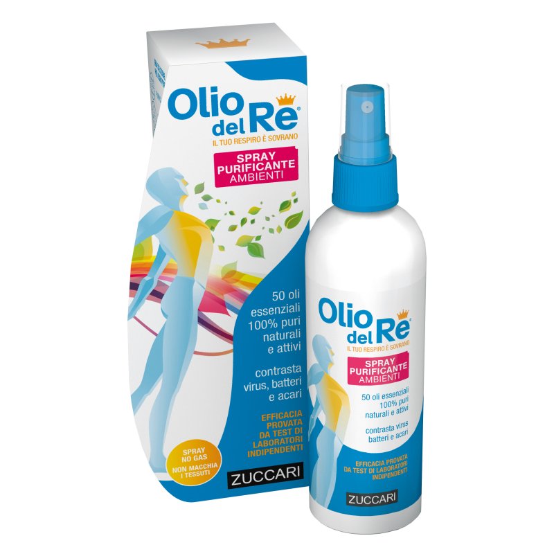 Olio del Re Spray Purificante Ambienti - Ideale per luoghi chiusi e affollati - 150 ml