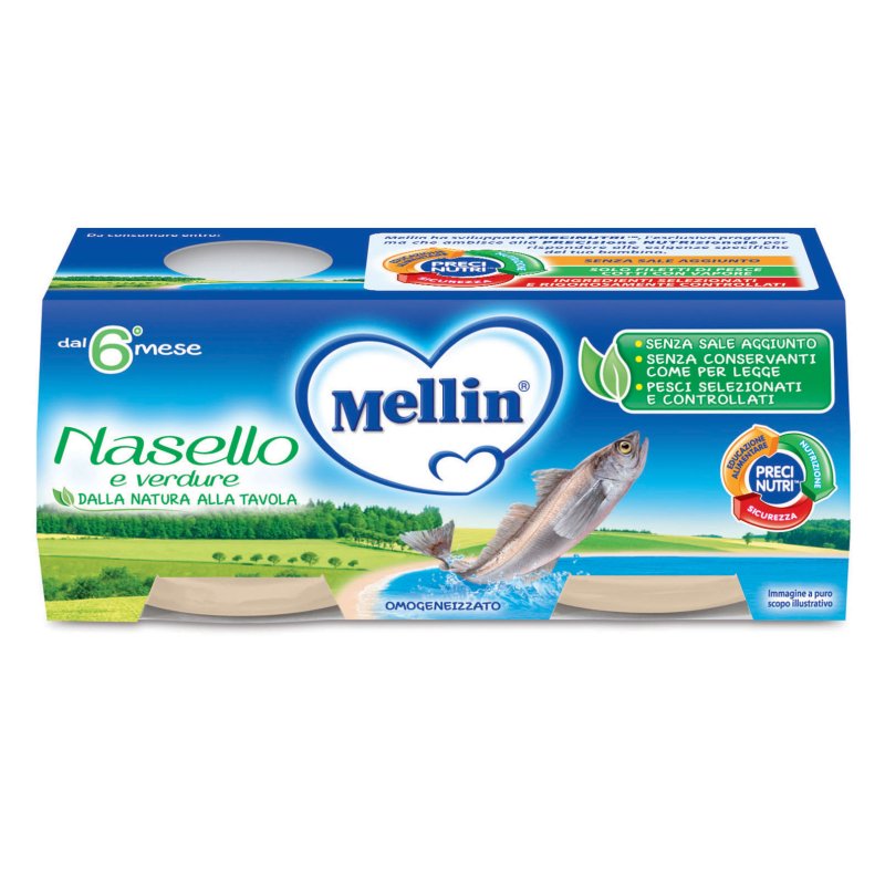 OMO MELLIN Nasello 2x80g