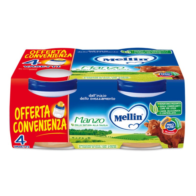 OMO MELLIN Manzo 4x80g