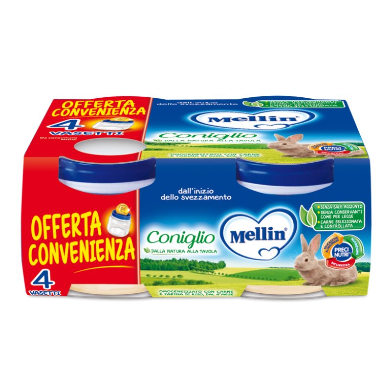 OMO MELLIN Coniglio 4x80g