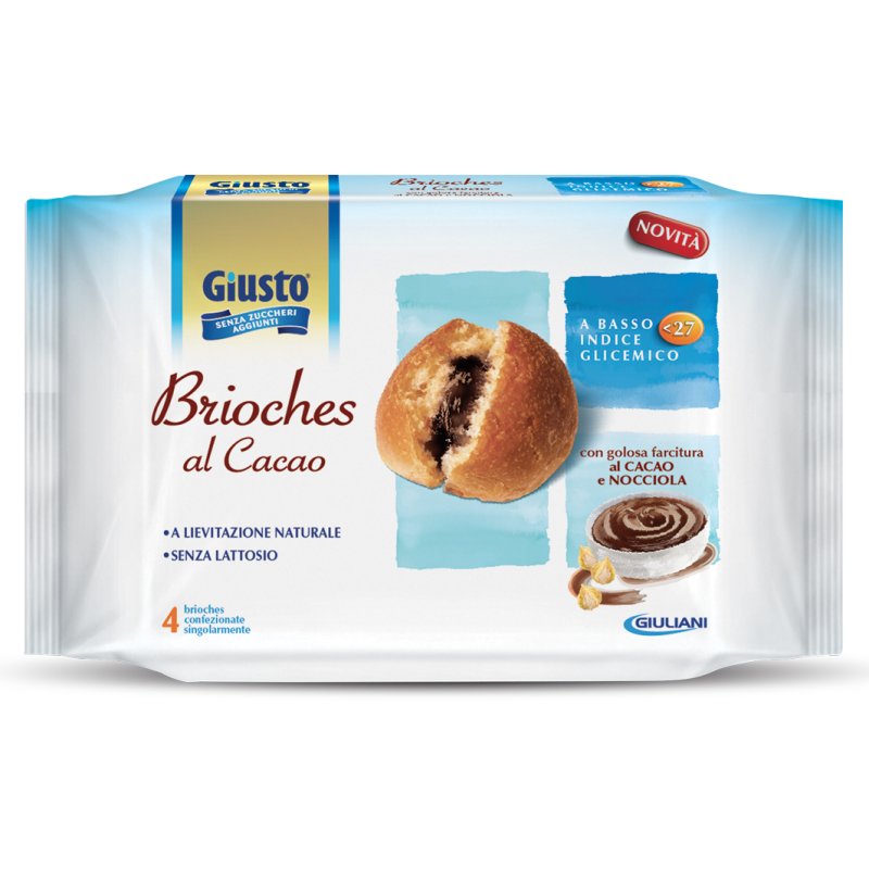 GIUSTO S/Z Brioches Cacao4x45g