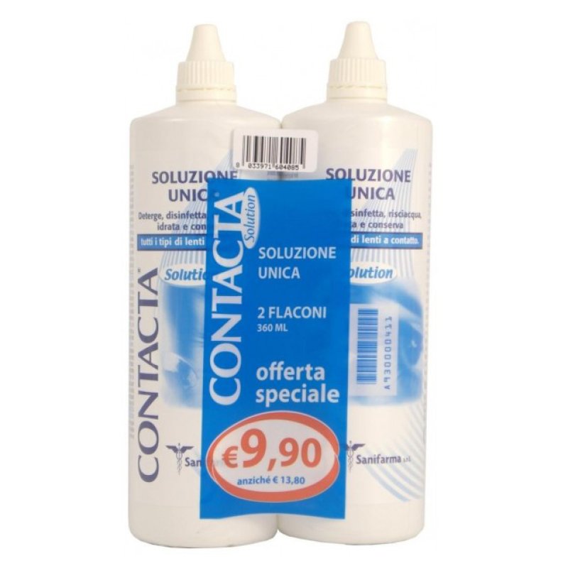 CONTACTA  Soluzione Unica per Lenti a Contatto Bipack 360 ml