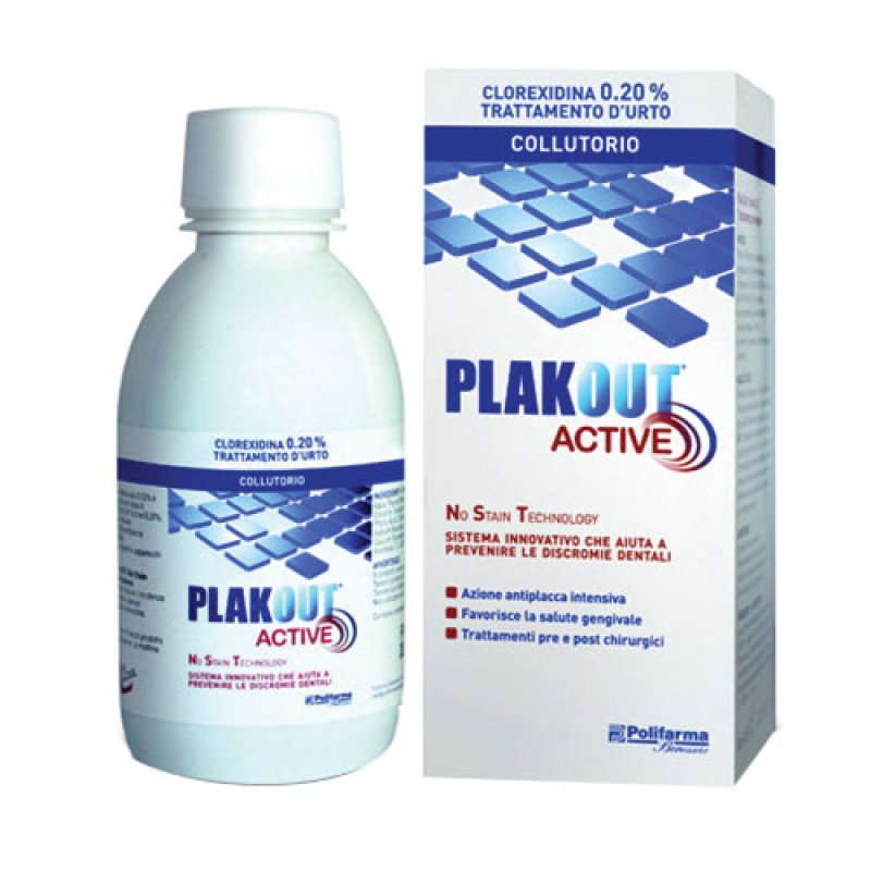 Plakout Active Collutorio con Clorexidina 0,20% 200 ml