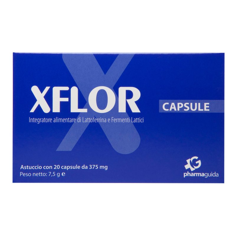 Xflor - Integratore per l'equilibrio della flora batterica intestinale - 20 capsule