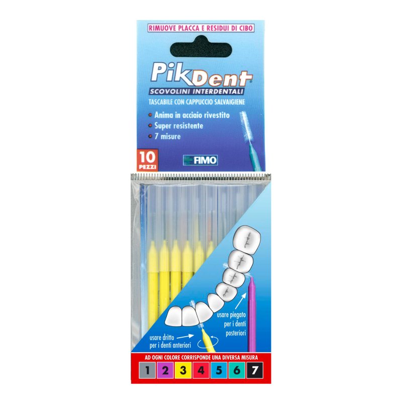 PIKDENT Scovolino numero 3 Giallo 0,6mm 10 pezzi