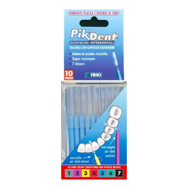 PIKDENT Scovolino numero 5 Azzurro 0,8mm 10 pezzi