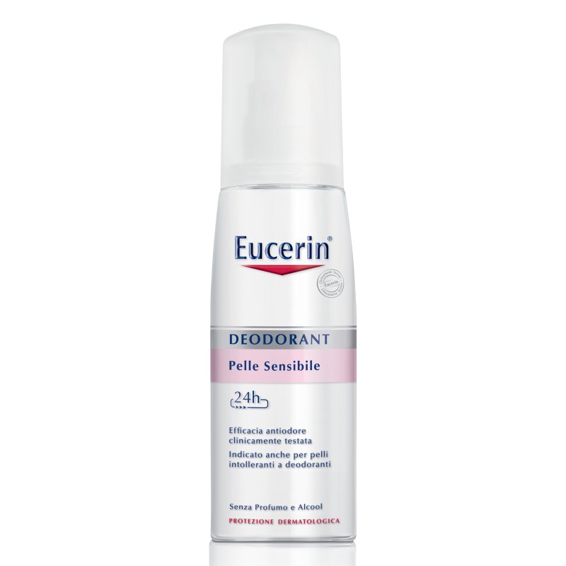 Eucerin Deodorante Pelle Sensibile Senza Profumo E Alcool - Ideale per pelle intollerante a deodoranti - 75 ml