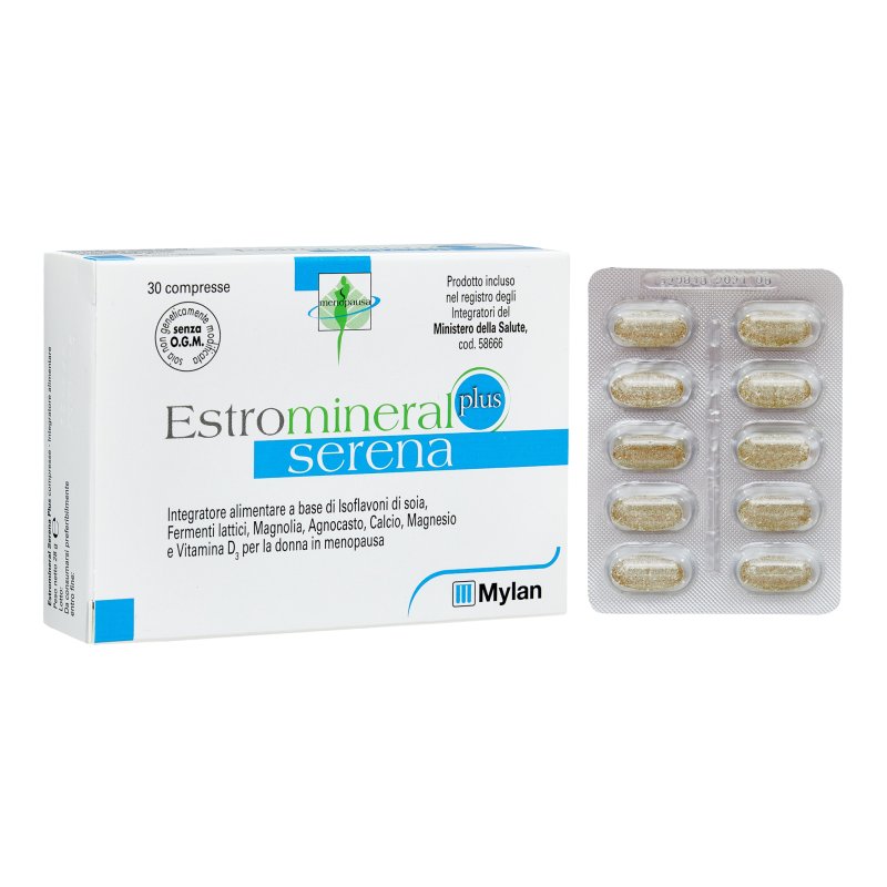 Estromineral Serena Plus - Integratore per donne in menopausa - 30 compresse