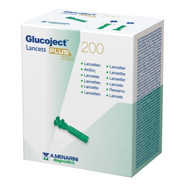 Glucoject Lancets Plus G33 200 lancette ...