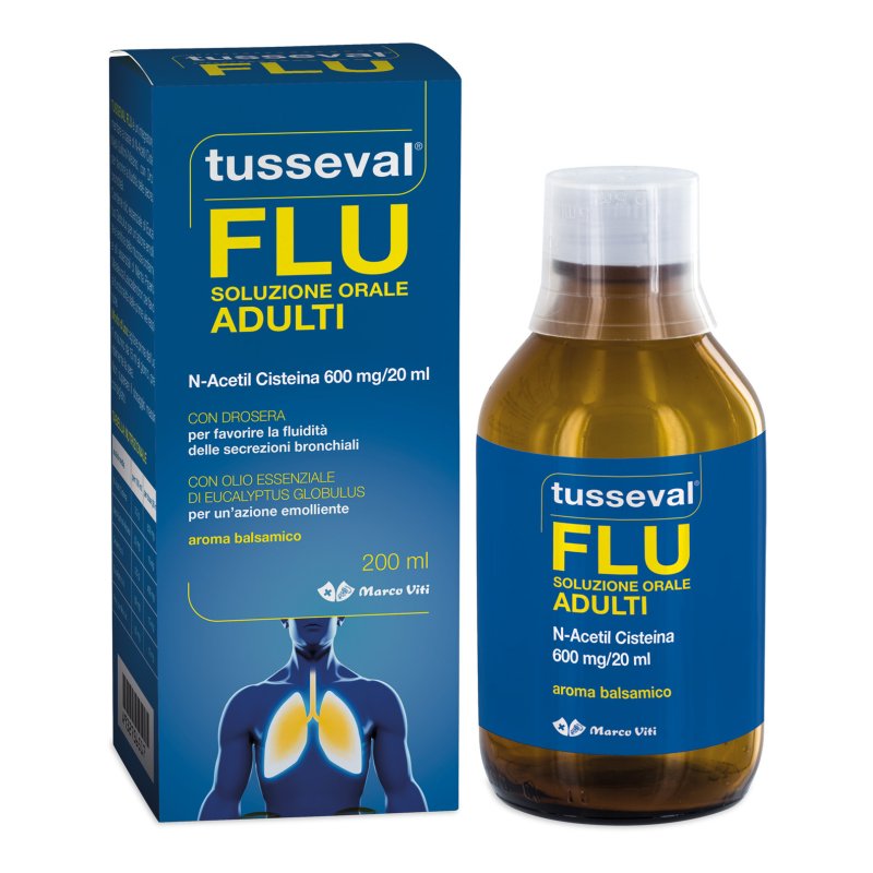 TUSSEVAL FLU Sol.Os 200ml VITI