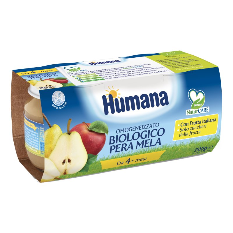 OMO HUMANA Mela-Pera 2x100g