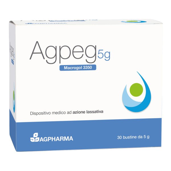 AGPEG Macrogol 3350 30 Bustine 5g