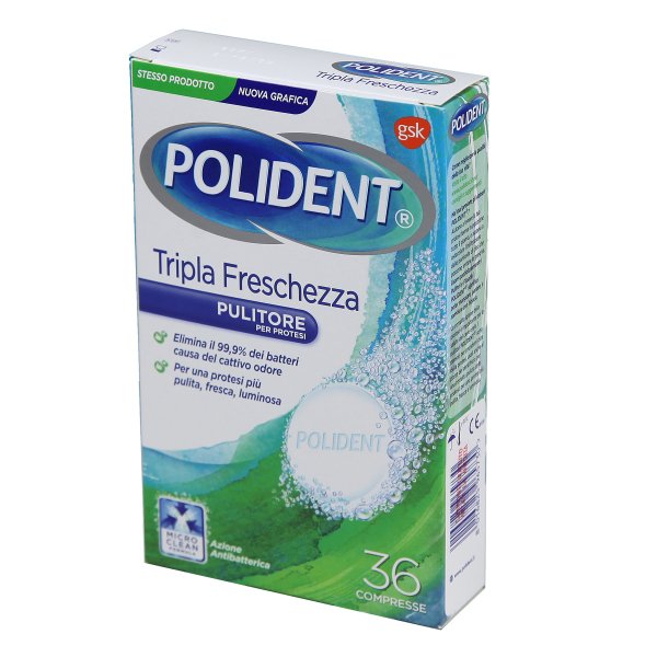 Polident Tripla Freschez 36Compresse