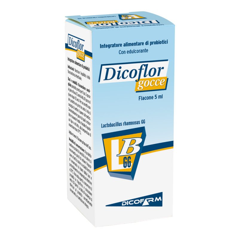 Dicoflor Gocce - Integratore per l'equilibrio della flora batterica intestinale - 5 ml