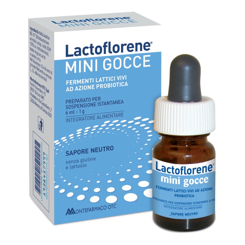 Lactoflorene Mini Gocce - Integratore a base di fermenti lattici vivi - 6 ml