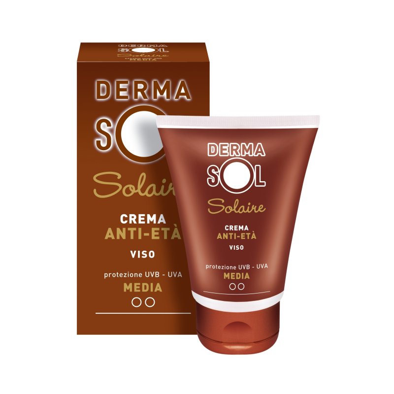 Dermasol Solare Crema Viso Anti-età Protezione Solare Media 50 ml