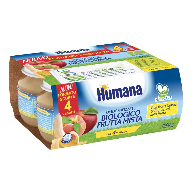 OMO HUMANA Frutta Bio 4x100g