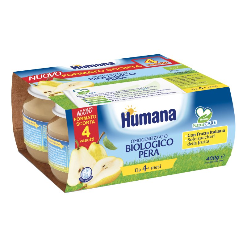 OMO HUMANA Pera Bio 4x100g