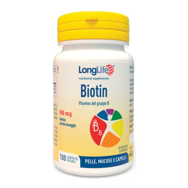 LONGLIFE BIOTIN 900mcg 100Cpr