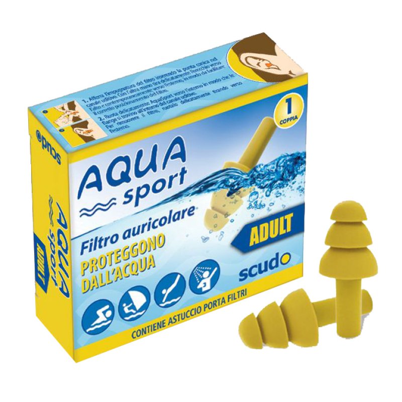 Earplug Scudo Aquasport Adulti 2 pezzi