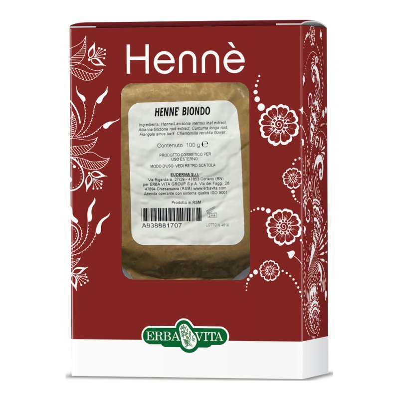 HENNE Color Cap.Biondo 100gEBV