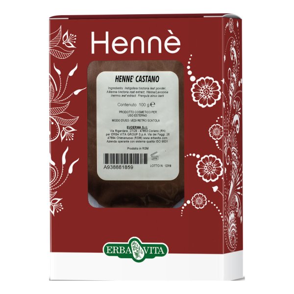 HENNE Color Capelli Castano 100g ErbaVit...