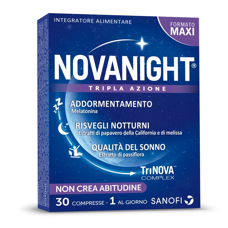 Novanight - Integratore alimentare per insonnia e disturbi del sonno - 30 compresse